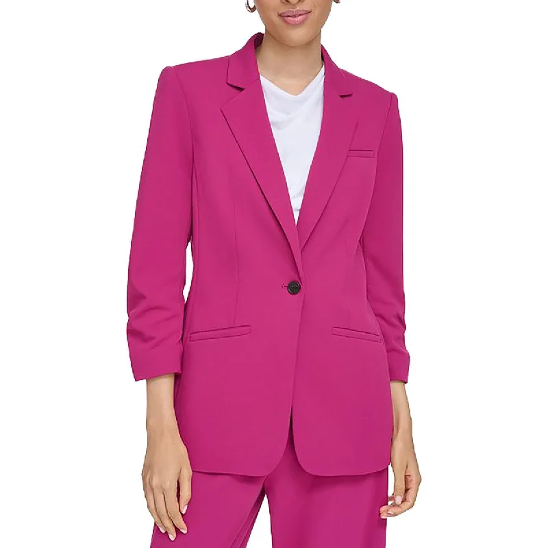 Women’s Activewear Online Womens Solid Office One-Button Blazer