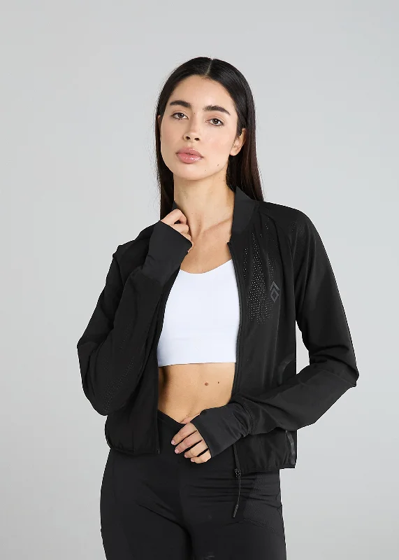 Affordable Women’s Jackets Black Mesh Jacket
