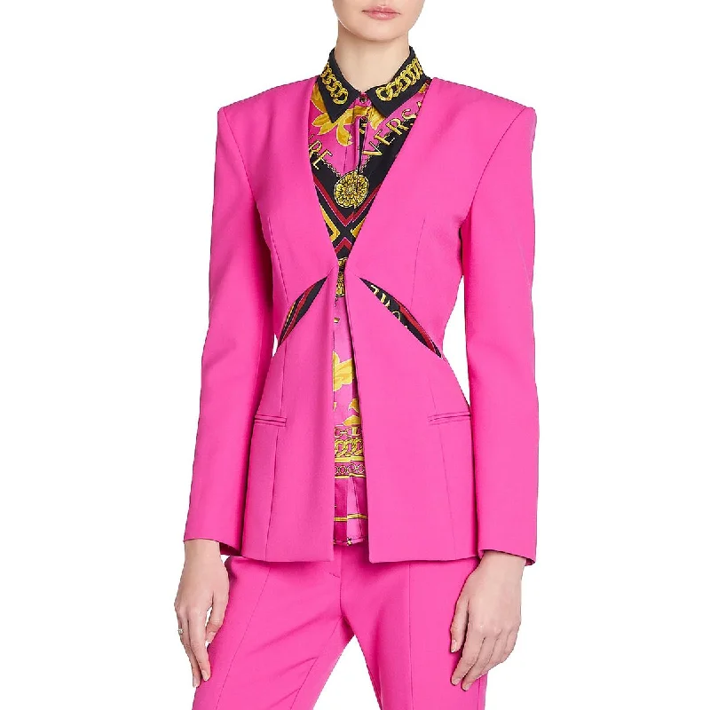 Office Dresses For Women Womens Cut-Out Office One-Button Blazer