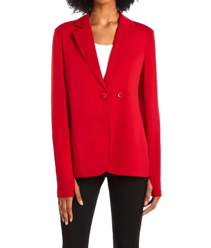 Fashion Dresses For Women Streak Blazer In Red