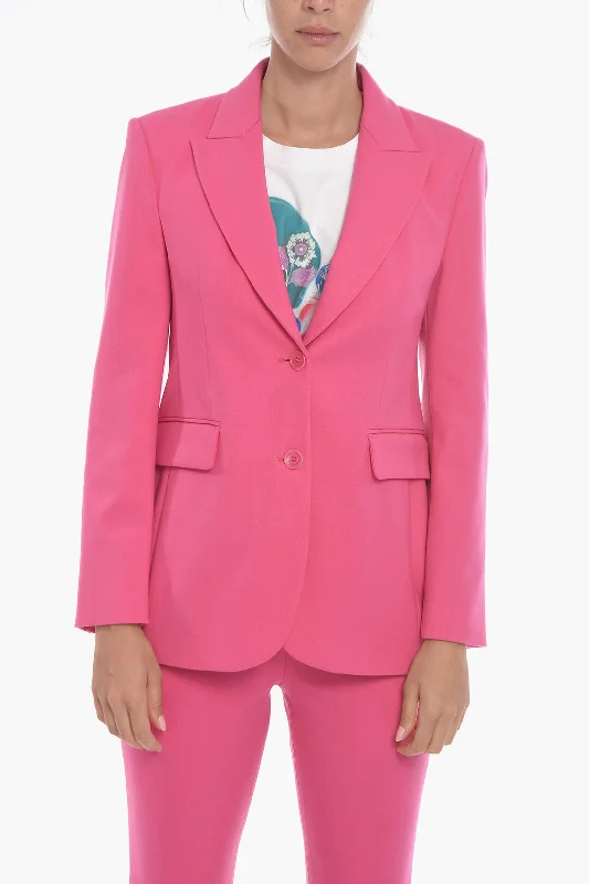 Women’s Evening Wear Ermanno Scervino Single-breasted Lined Blazer with Peak Lapel