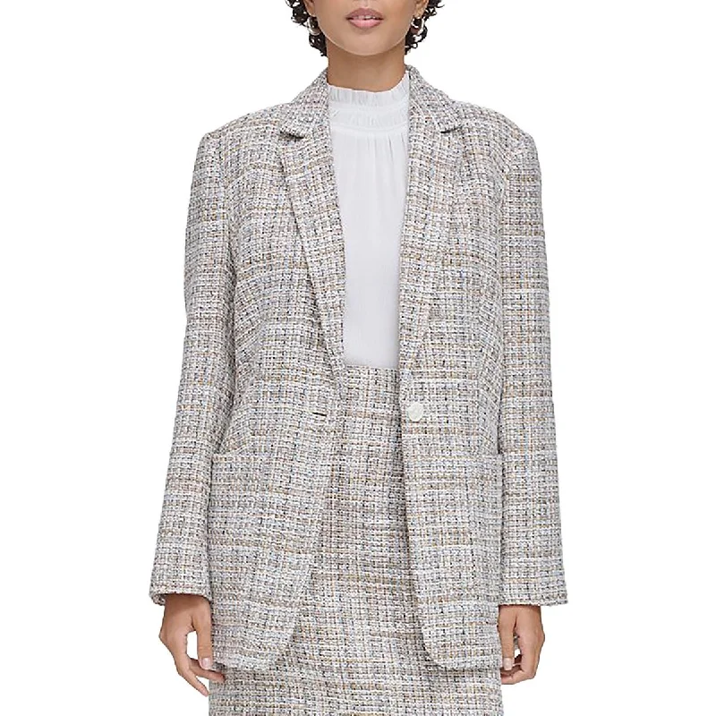 Cute Casual Outfits Womens Tweed Suit Separate One-Button Blazer