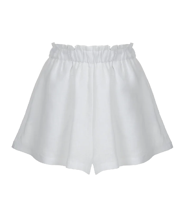 Trendy Plus Size Clothing Dione Linen Shorts