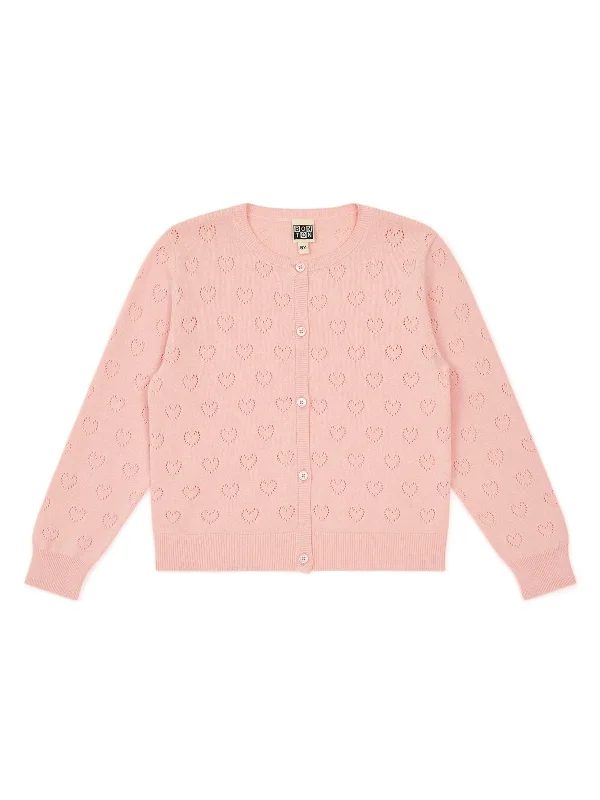 Women’s Fashion Scarves Pointelle Heart Cardigan