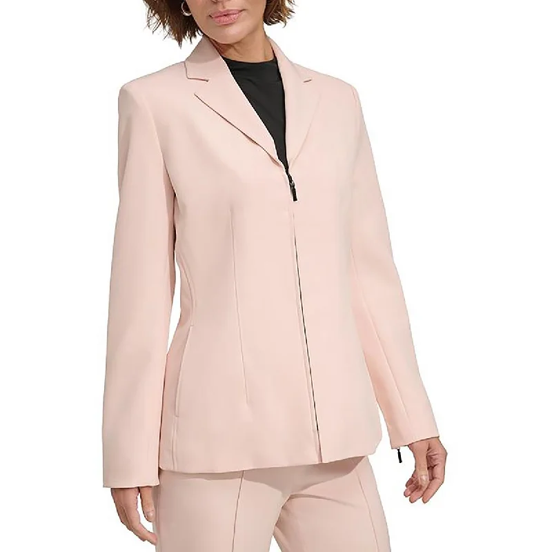 Office Dresses For Women Womens Solid Polyester Double-Breasted Blazer