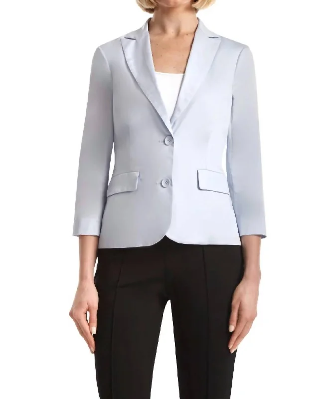 Women’s Nightwear Online Polite Blazer In Soft Blue