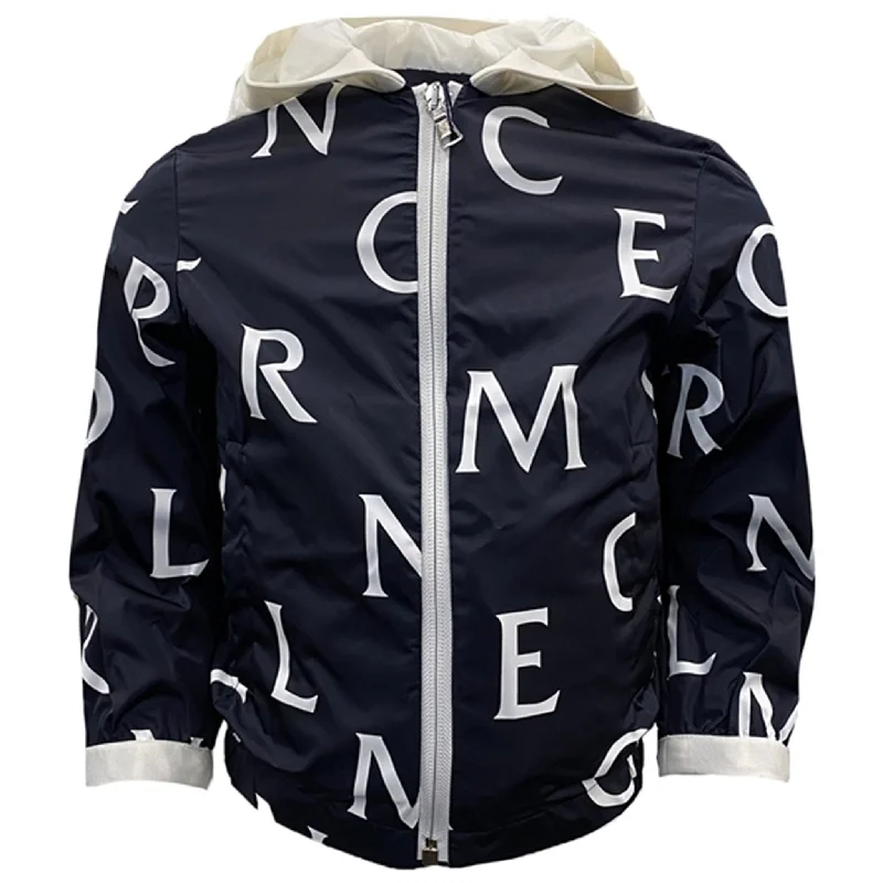Office Attire For Women Moncler Navy Tupeti Giubbotto Jacket