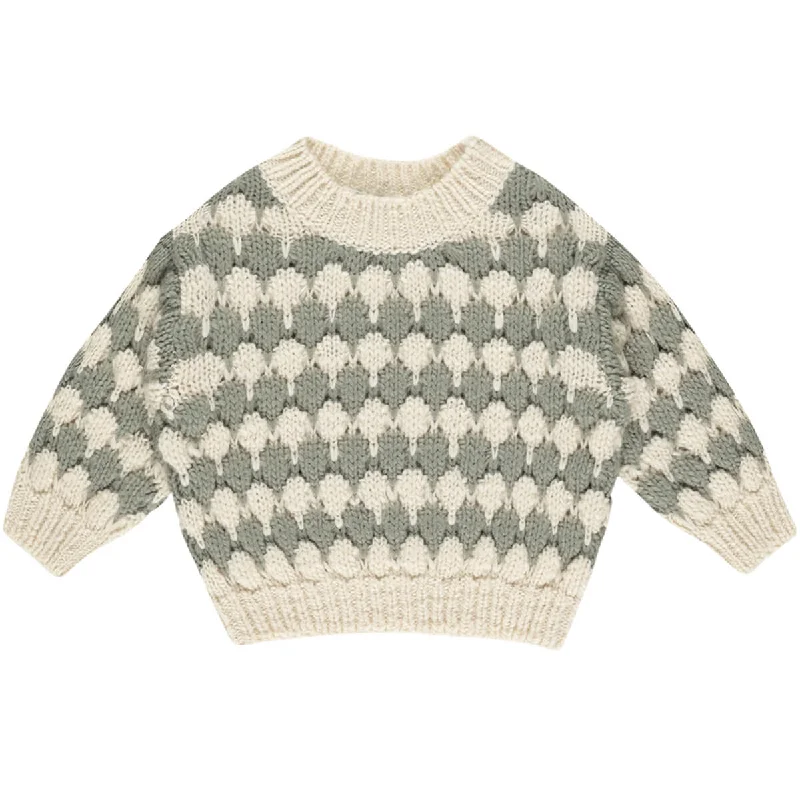 Sports Bras For Women Bubble Knit Sweater in Laurel by Rylee & Cru