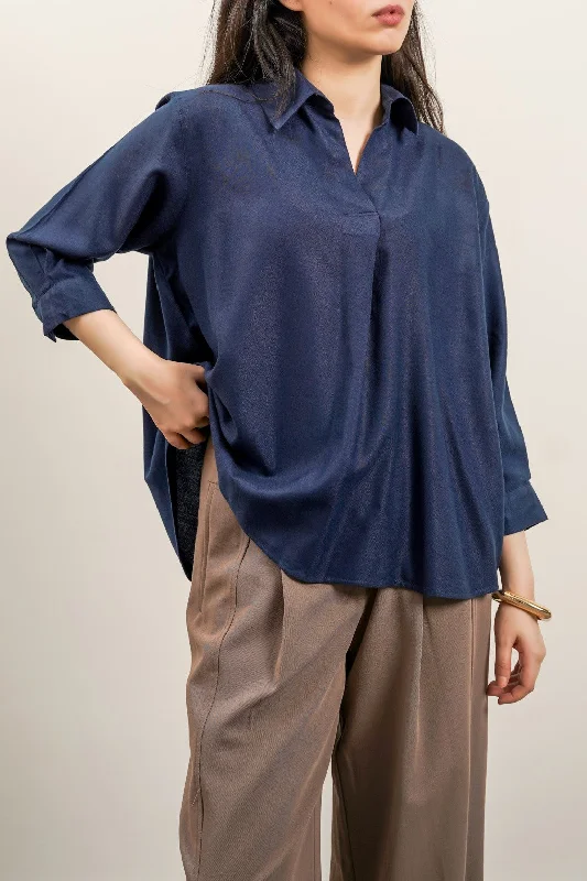 PLEATED BLOUSE