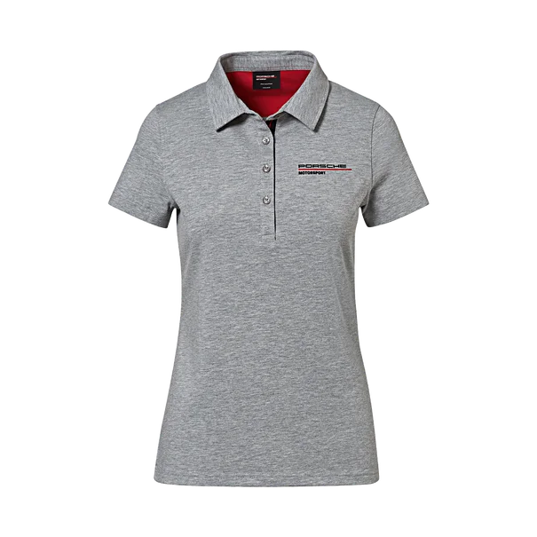 Porsche Ladies Polo Shirt (Gray)- Motorsport Collection