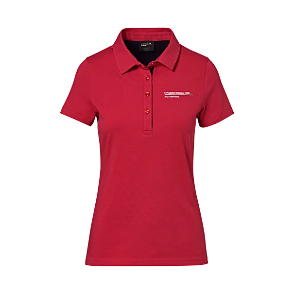 Porsche Ladies Polo Shirt (Red)- Motorsport Collection