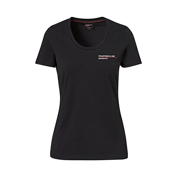 Porsche Ladies T-Shirt (Black)- Motorsport Collection