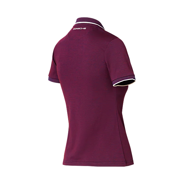 Porsche Women's Polo shirt, Burgundy - Heritage