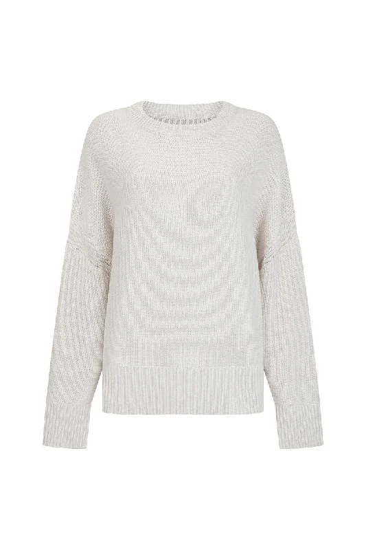 THE ELEMENTS MERINO WOOL BLEND JUMPER - GREY