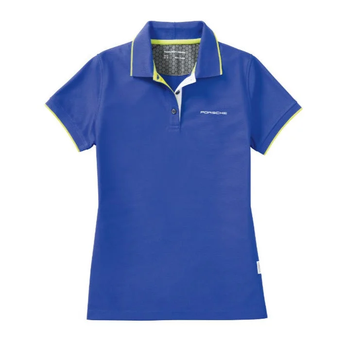 Porsche Women's Polo Shirt (Blue)- Sport Collection