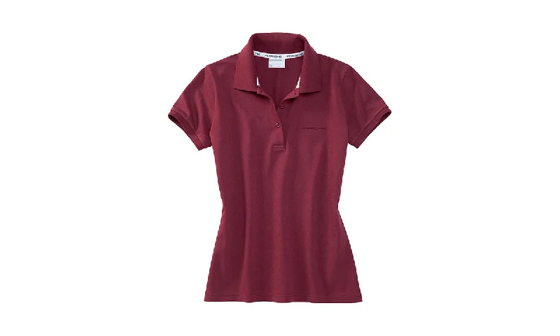 Porsche  Women's Classic Polo - Burgundy