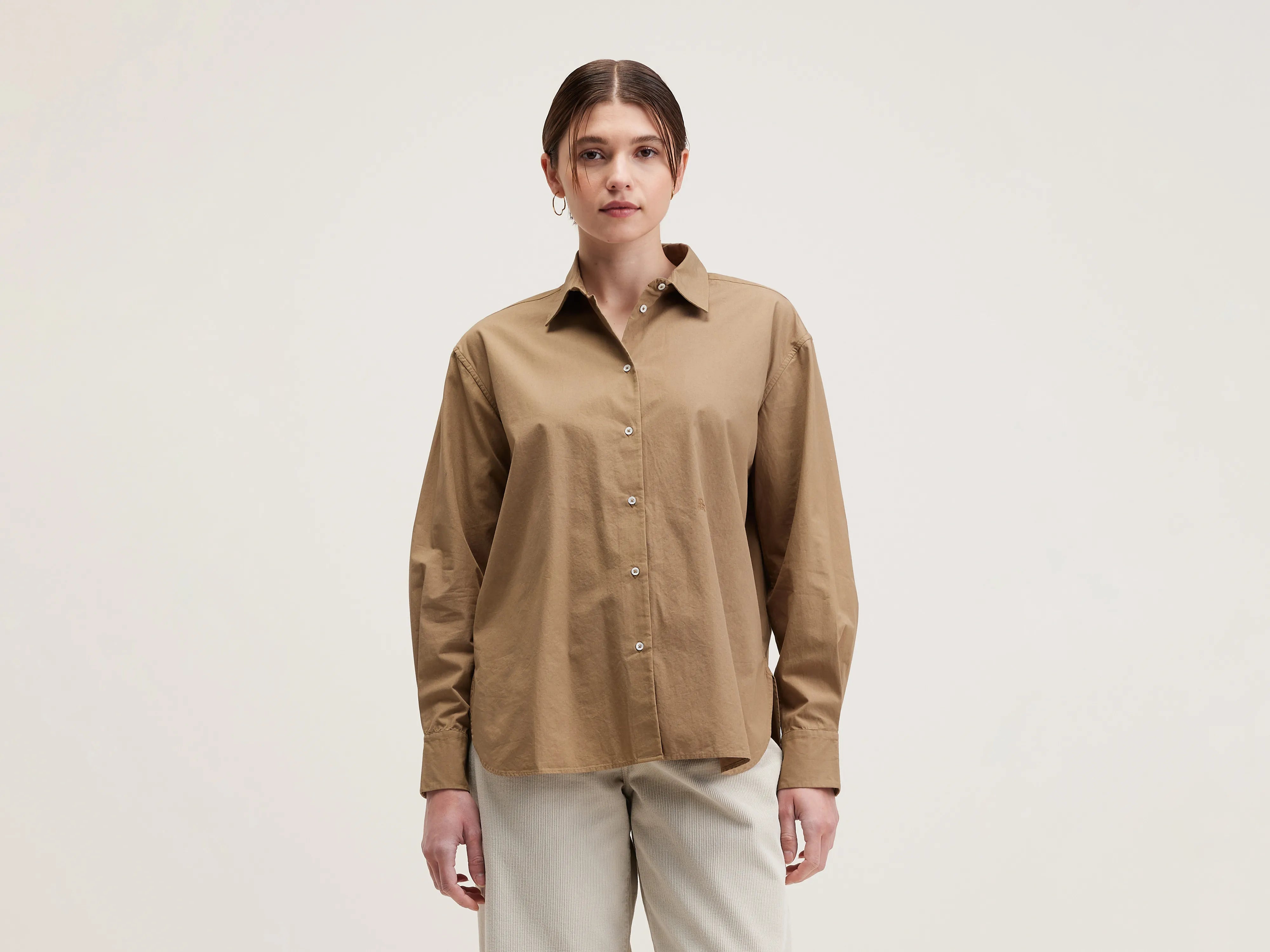 Gastoo poplin shirt (242 / W / TAN)