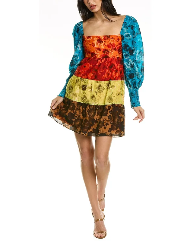 Plus Size Work Clothes alice + olivia Rowan Tiered Babydoll Dress