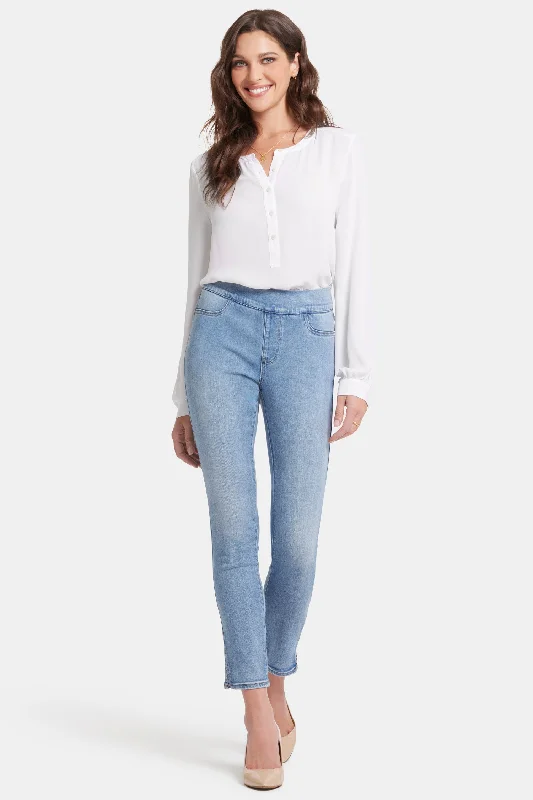 Alina Skinny Pull-On Jeans - Blue Valley