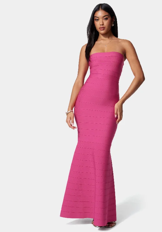 Women’s Summer Sandals Luxe Bandage Strapless Gown
