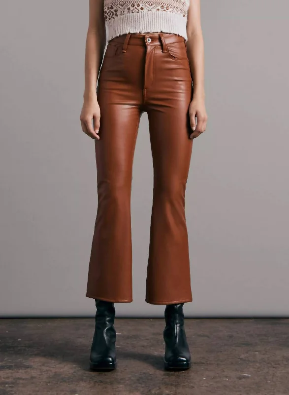 Women’s Summer Sandals Casey Faux Leather Flare Pants In Putty Brow
