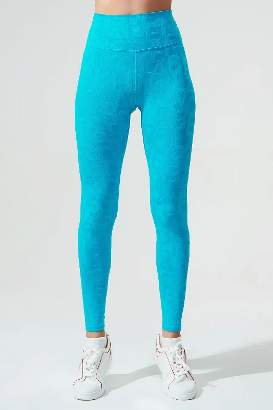 Classic Déese Fleur Legging 3D - Dazzle Blue