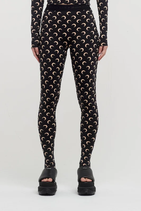 Marine Serre Regenerated All Over Moon Jersey Leggings