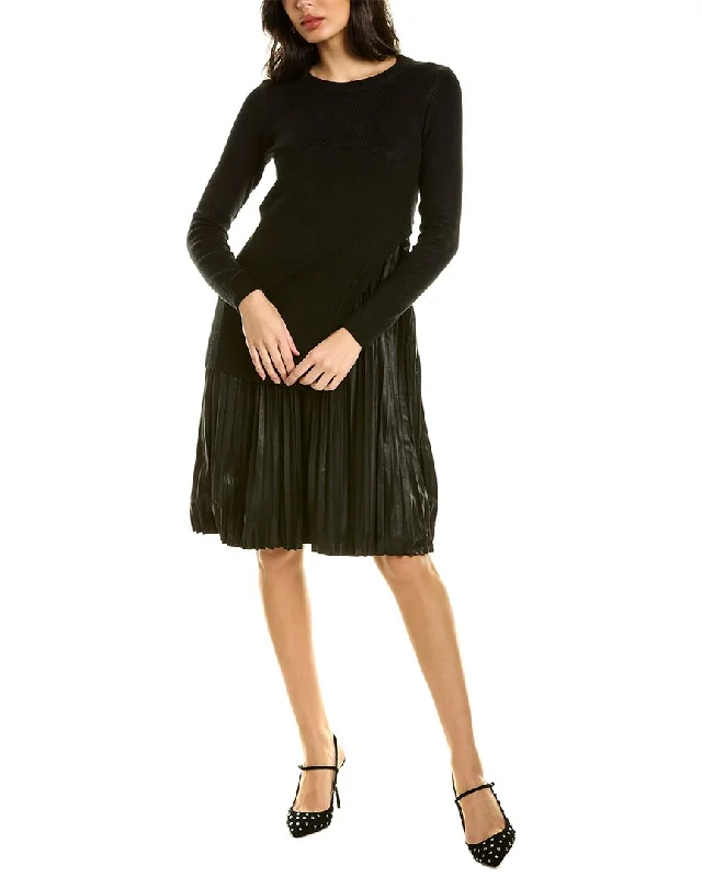 Women’s Sweater Dresses Gracia Mixed Media Mini Dress