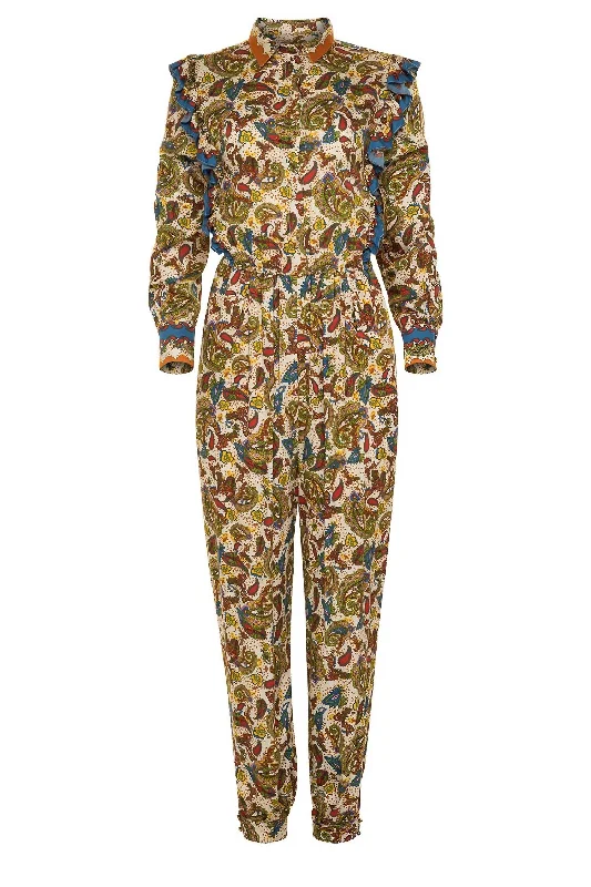 Women’s Formal Dresses Lais Jumpsuit In Paisley Cream