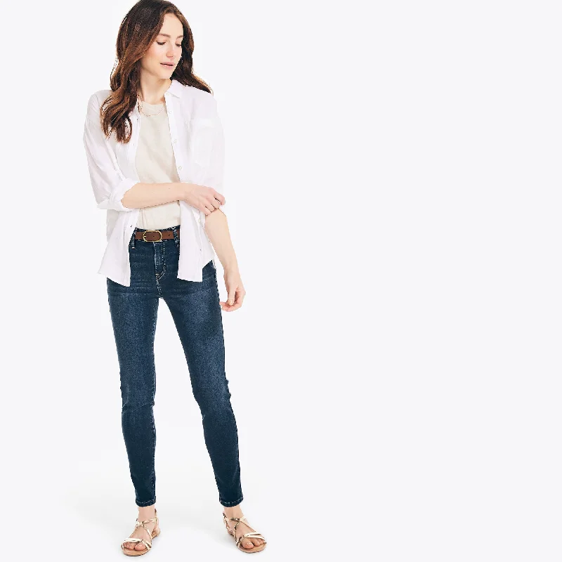 Women’s Denim Dresses Sweet breathNautica Womens Nautica Jeans Co. True Flex Mid-Rise Skinny Denim