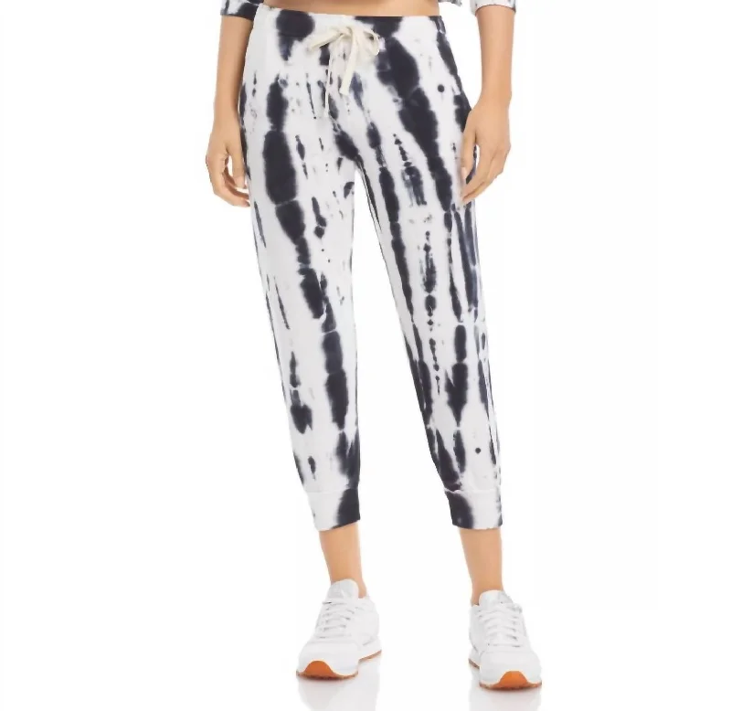 Denim Jackets For Women Painter Super Soft Sweatpants In Faded Black Tie Dye