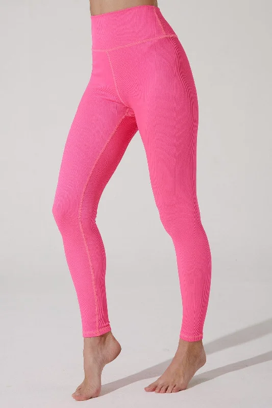 Querida High Waist R Legging - Hot Pink