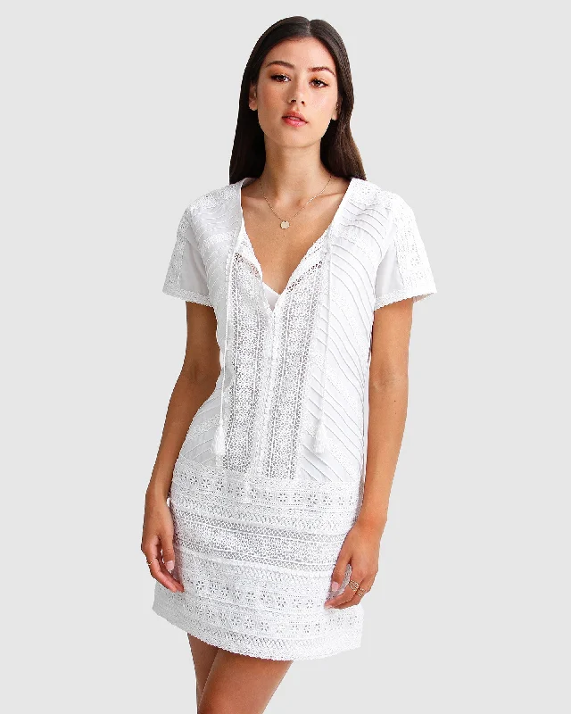 Casual Skirts For Women Summer Forever Mini Dress - White
