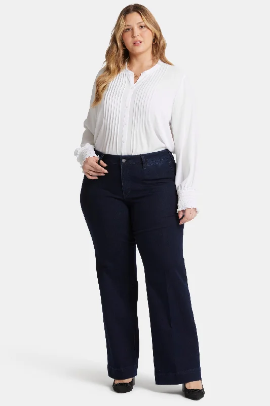 Plus Size Outerwear Sports and leisure Teresa Trouser Jeans In Plus Size - Dark Enzyme