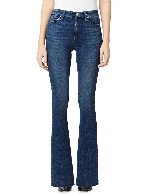 Womens Denim Faded Bootcut Jeans