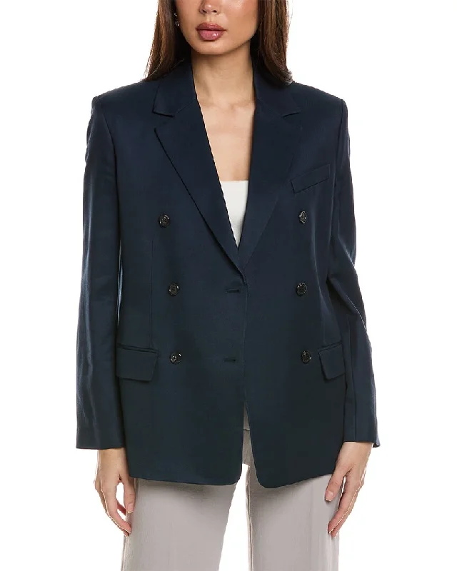 Knit Dresses For Women Light and breathableTheory Double-Breasted Shaped Jacket