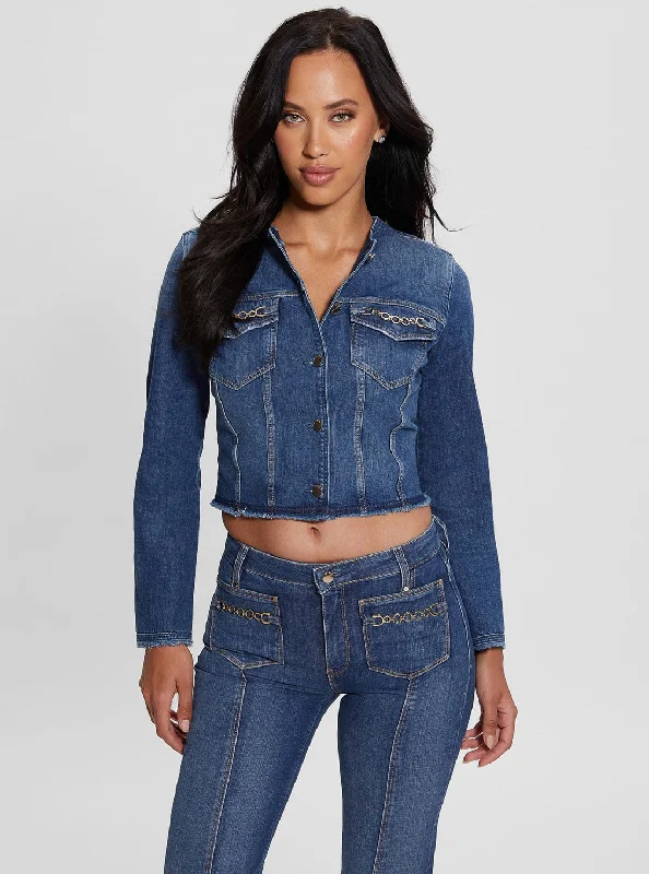 Women’s Clothing Clearance High-waisted pants style Eco Terrie Blue Denim Jacket