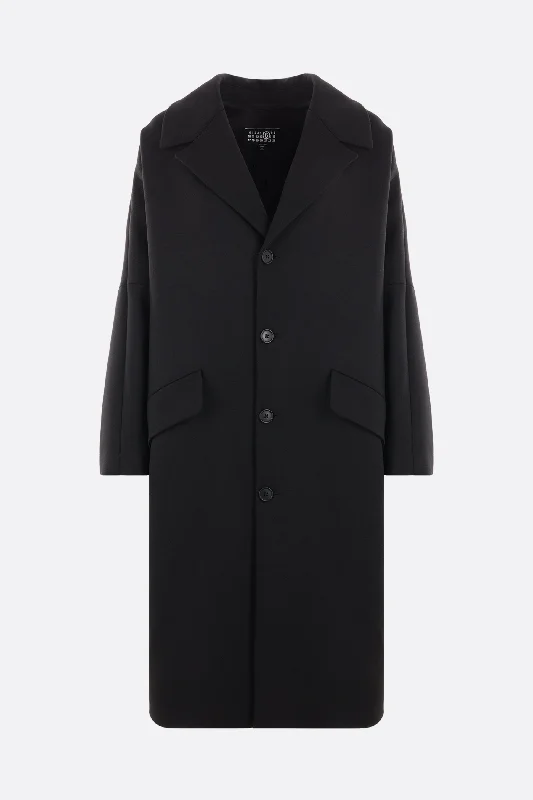 gabardine oversize coat